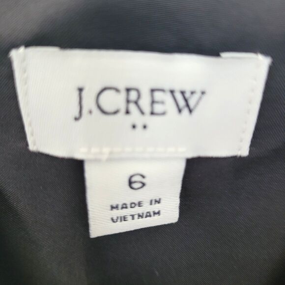 J. Crew Scalloped Cami Top Womens Size 6 Black Adjust Straps Lined 90s Coquette - Picture 2 of 7